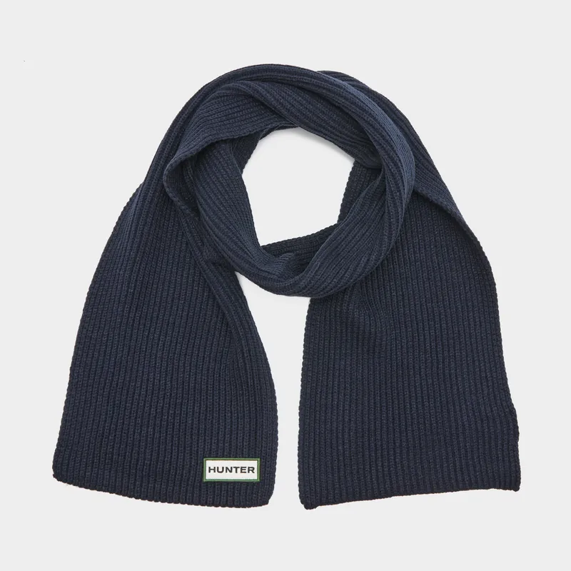 Hunter Unisex Laird Scarf, Navy