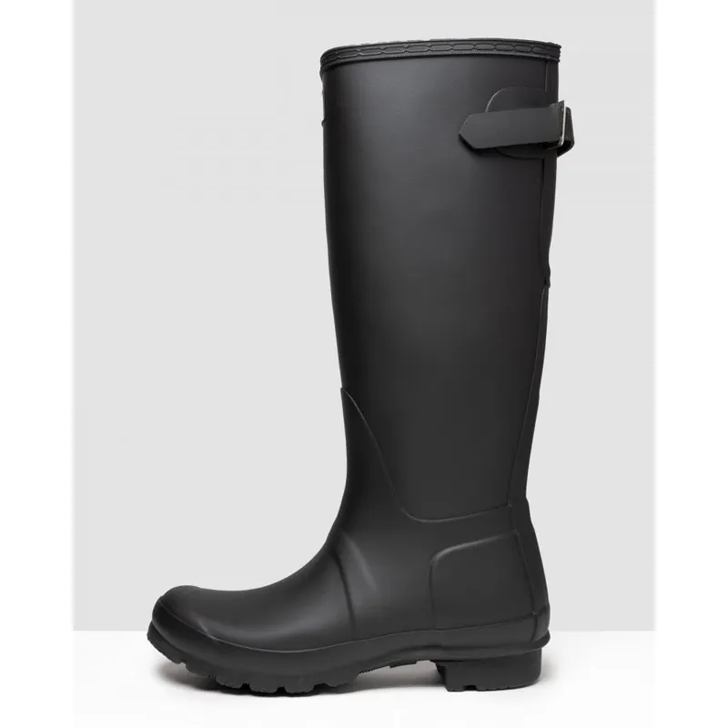 Hunter Womens Original Back Adjustable Boots - Black - Size Uk 8
