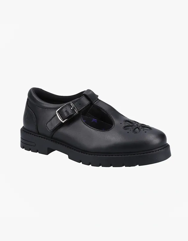 Hush Puppies Girl's Fiona' Shoe in Black Size: Infant 3 Black