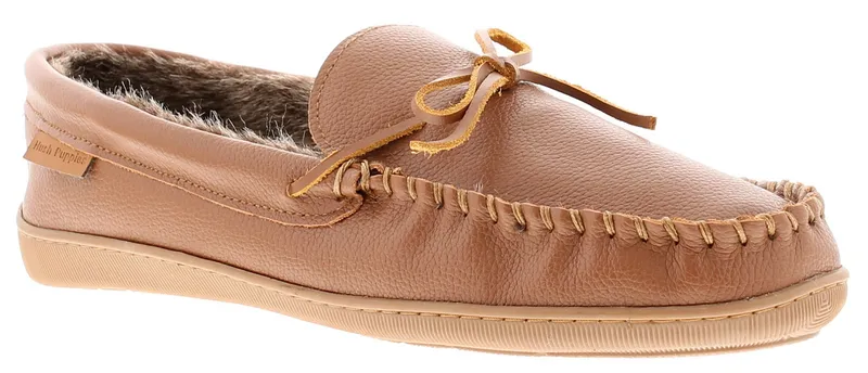 Hush Puppies Ace Slip On Memory Foam Slippers Mens - Tan - Size Uk 6