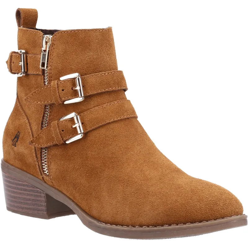 Hush Puppies Jenna Memory Foam Ankle Boots Womens - Tan Material_leather1 - Size Uk 7