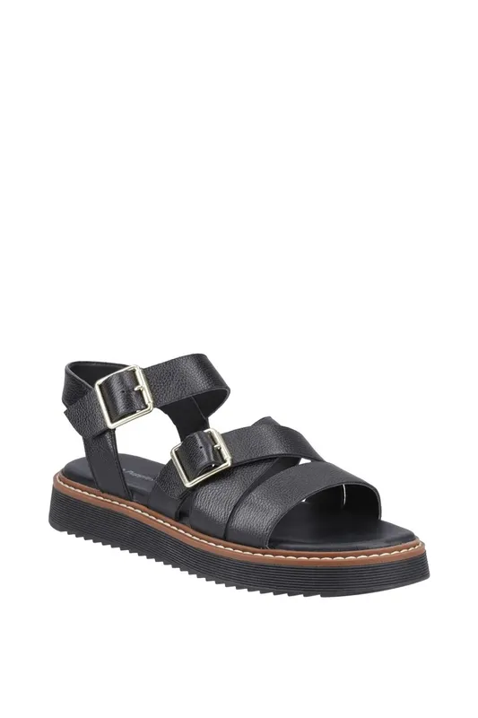 Hush Puppies Women's Cady Sandal in Black Size: 4 Black 4