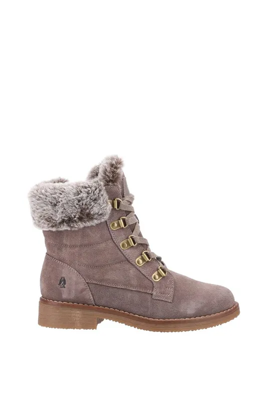 Hush Puppies Women's Florence' Mid Boot in Taupe Size: 5 - Taupe - Size: 5