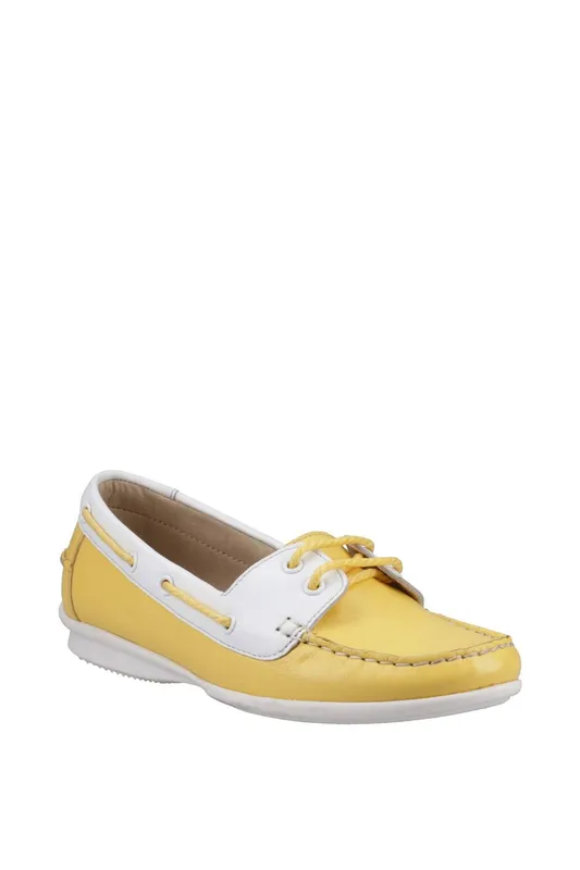 Hush Puppies Women's Irene Boat Shoe in Yellow Size: 4 - Yellow