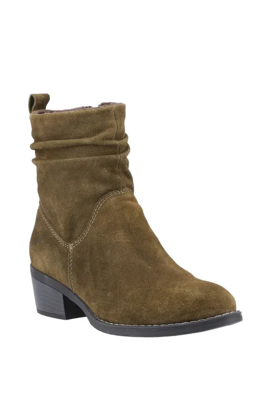 Hush Puppies Women's Iris Boot in Khaki Size: 6 Khaki 6