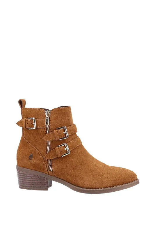 Hush Puppies Women's Jenna' Ankle Boot in Tan Size: 3 - Tan