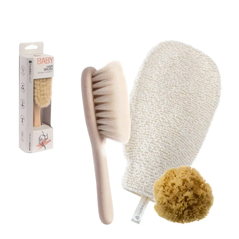 Hydrea London Baby Bliss Bed & Bath Gift Set in Natural - Natural - Size: One Size