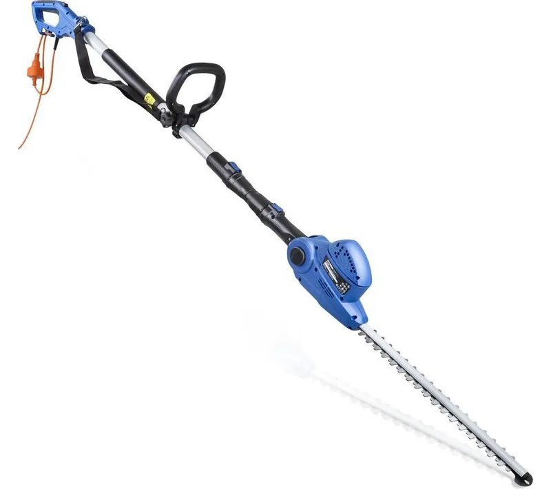 Hyundai HYHT550E Corded Pole Hedge Trimmer - Blue & Black, Blue