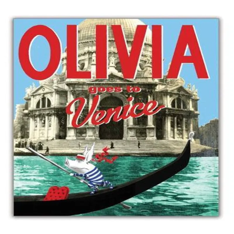 Ian Falconer Olivia Goes to Venice Paperback Book Multicolor