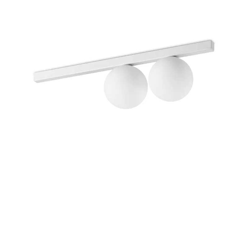 Netlighting Binomio 2 Light Globe Ceiling Light White White