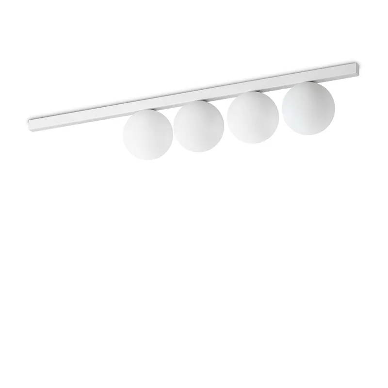 Netlighting Binomio 4 Light Globe Ceiling Light White White