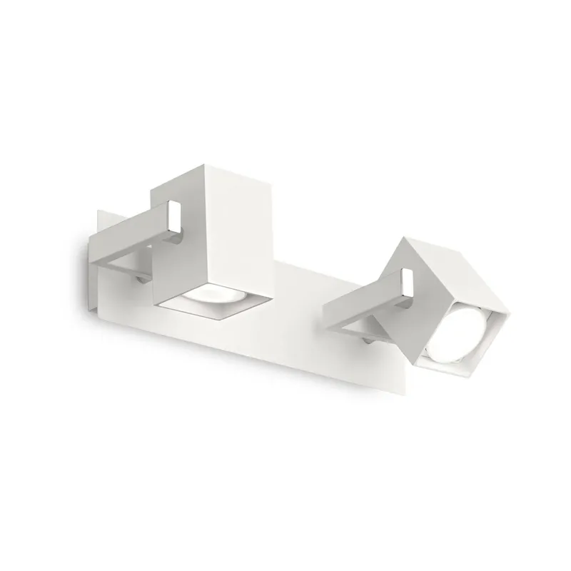 Ideal Lux Lighting Mouse 2 Light Wall Light White