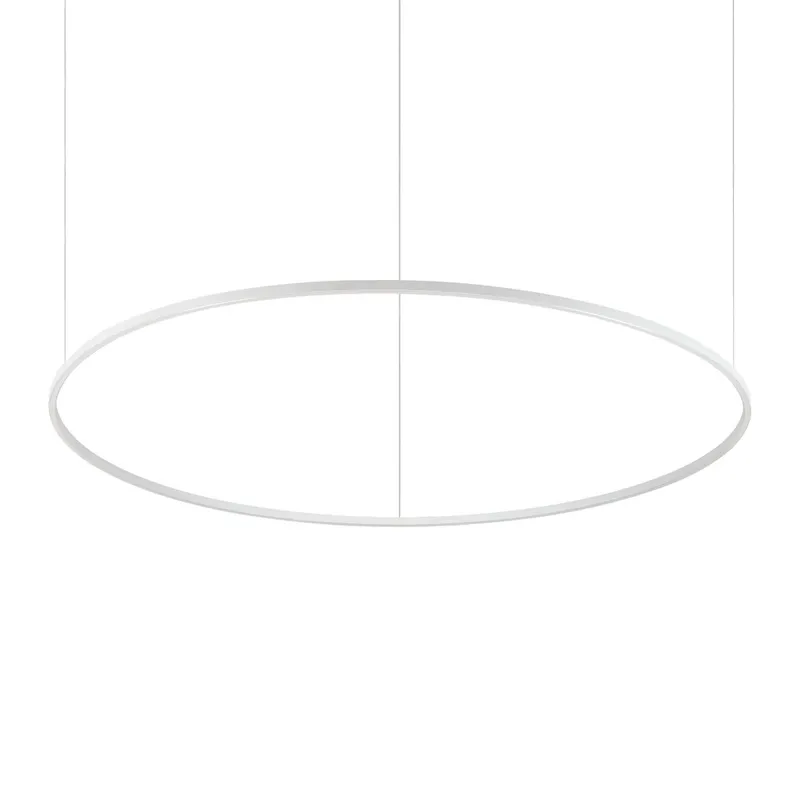 Netlighting Oracle Ring Integrated Led Pendant Ceiling Light White 150cm 4000K White