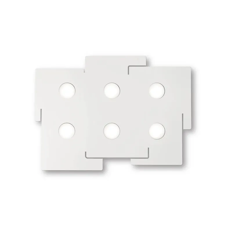 Ideal Lux Lighting Totem 6 Light Ceiling Light White