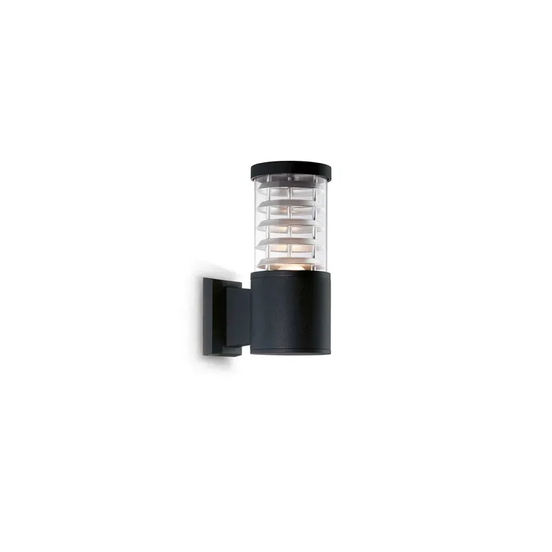 Netlighting Tronco 1 Light Outdoor Wall Light Black IP44 E27 Black
