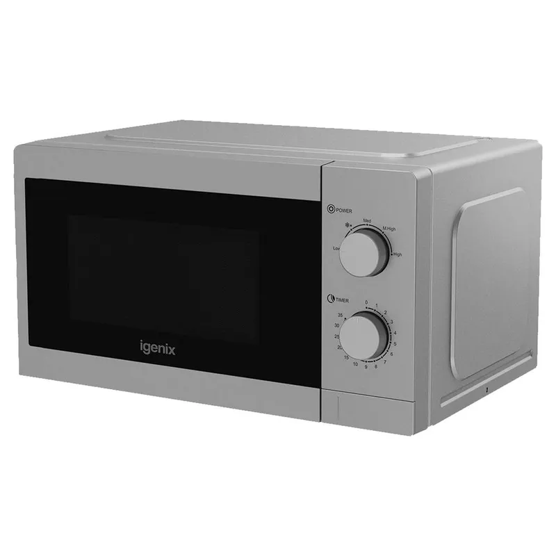 Igenix 20L 800W Manual Microwave Silver Silver