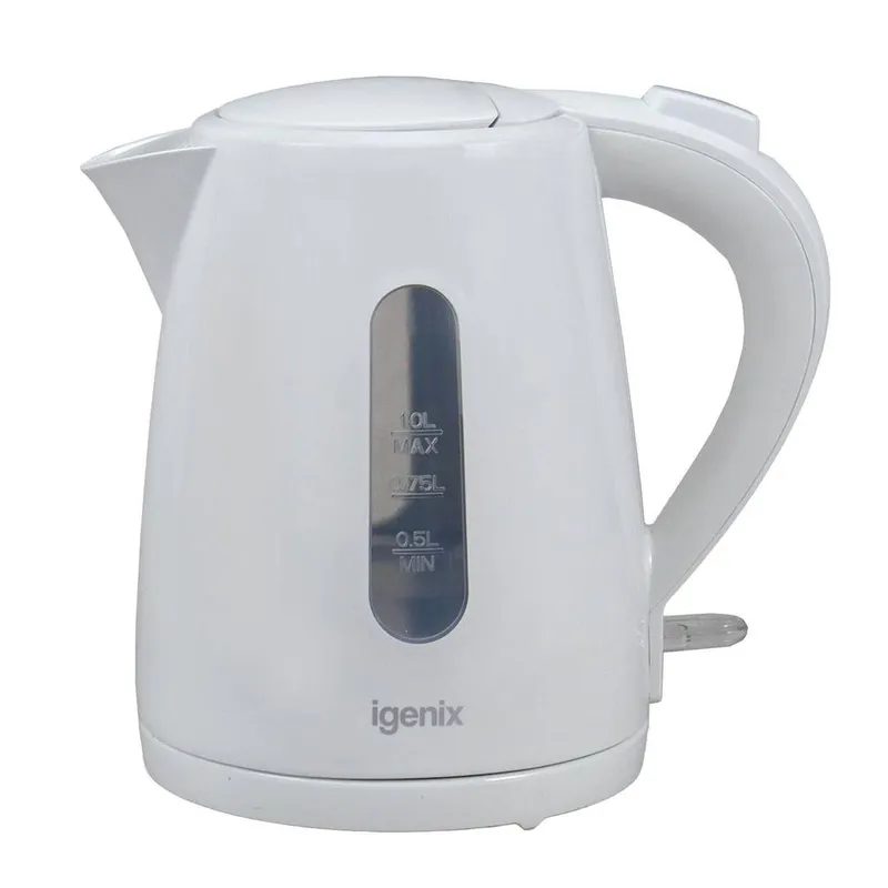 Igenix 2200W 1L Jug Kettle, White White