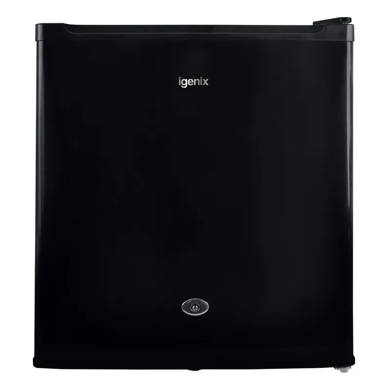 Igenix Counter Top Fridge with Lock, 41 Litre in Black Black