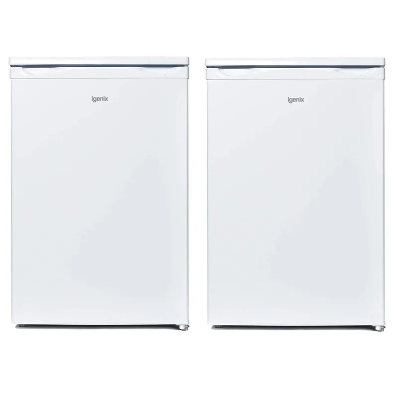 Igenix Freestanding Under Counter Larder Fridge & Freezer Set in White White