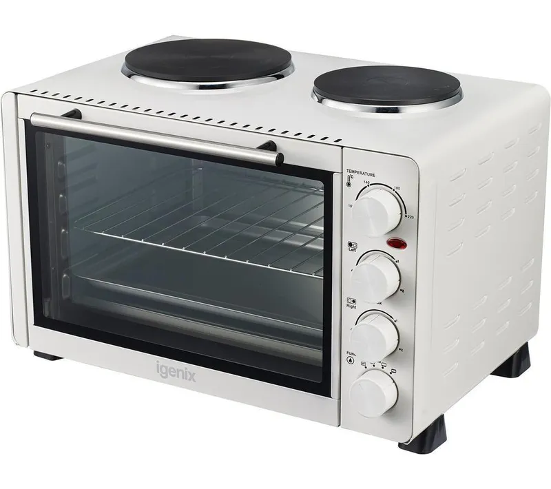 Igenix IG7130 Electric Mini Oven - White & Black, White