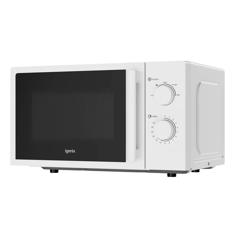 Igenix Manual Microwave, 20 Litre, 800 Watt in White White