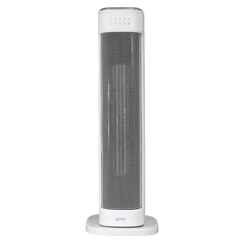 Igenix Oscillating Tower Fan Heater in White White
