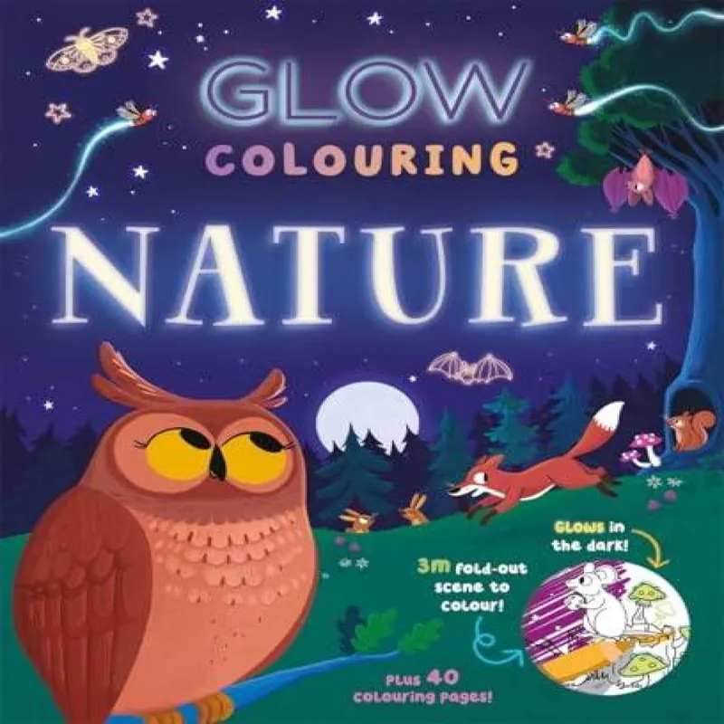 Bonnier Books Ltd Glow Colouring: Nature