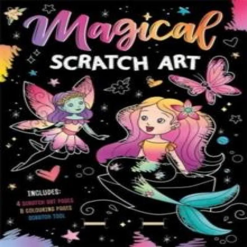 Igloo Books Ltd Magical Scratch Art Paperback Book Multicolor