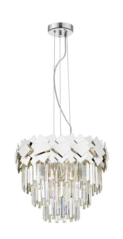 Impex Lighting Celine Crystal Laser Cut 6 Light Ceiling Chrome