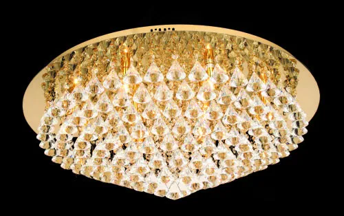 Impex Lighting Parma 12 Light Gold Flush Ceiling Fitting