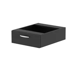 Impulse 1 Drawer Fixed Pedestal Black