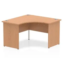 Impulse 1200mm Corner Desk Oak Top Panel End Leg