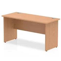 Impulse 1400/600 Rectangle Panel End Leg Desk Oak - MI002699