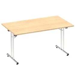 Impulse 1400mm Folding Rectangular Table Maple Top