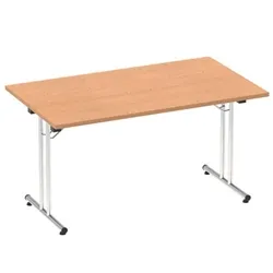 Impulse 1400mm Folding Rectangular Table Oak Top
