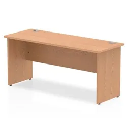 Impulse 1600/600 Rectangle Panel End Leg Desk Oak - MI002700