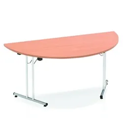 Impulse 1600 Folding Semicircle Table Beech - I000694