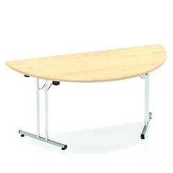 Impulse 1600 Folding Semicircle Table Maple - I000721