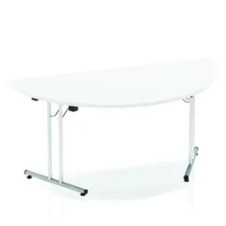 Impulse 1600 Folding Semicircle Table White - I000712