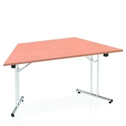 Impulse 1600 Folding Trapezium Table Beech - I000693