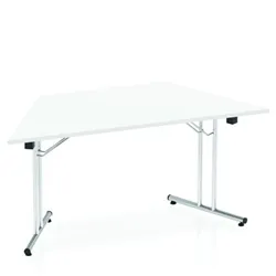 Impulse 1600 Folding Trapezium Table White - I000711