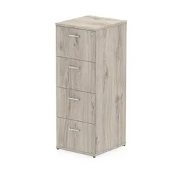 Impulse 4 Drawer Filing Cabinet Grey Oak