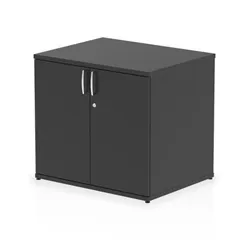 Impulse 600mm Deep Desk High Cupboard Black