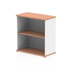 Impulse 800mm Bookcase Beech and White