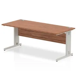 Impulse Cable Managed 1800 Rectangle Desk Walnut - I000500