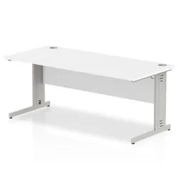 Impulse Cable Managed 1800 Rectangle Desk White - I000481