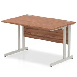 Impulse Cantilever 1200 Rectangle Desk Walnut - I000327