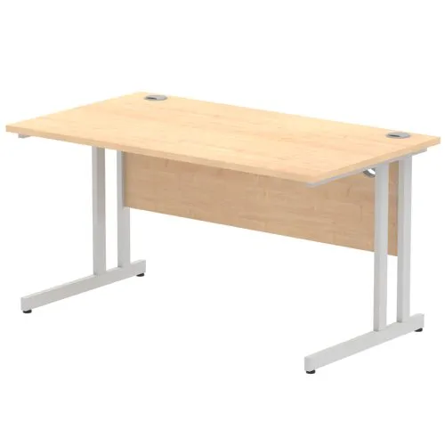 Impulse Cantilever 1400 Rectangle Desk Maple - I000350
