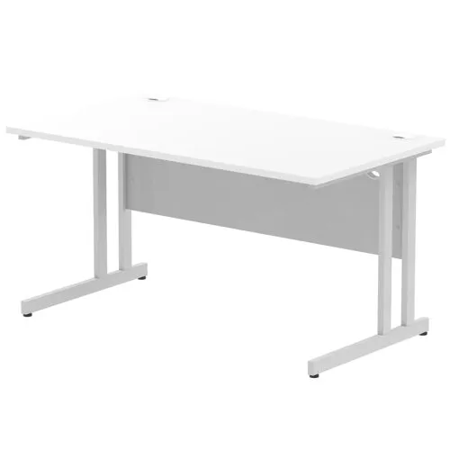 Impulse Cantilever 1400 Rectangle Desk White - I000306