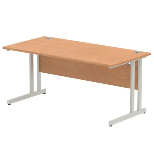 Impulse Cantilever 1600 Rectangle Desk Oak - I000808
